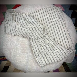 Elan Cream and Black Striped Garment